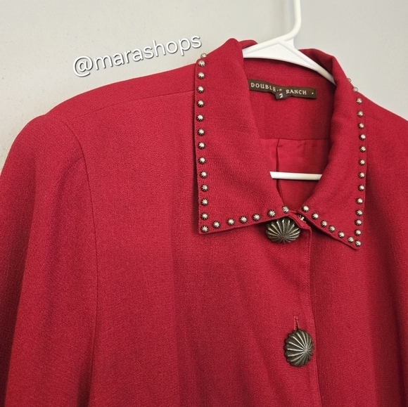 Double D Ranch Red Studded Jacket - Picture 6 of 7